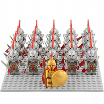 Medieval Sparta Warrior Minifigures Assembly Mini Building Block Toy - Set of 21 - £24.75 GBP