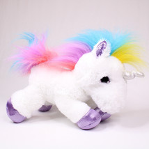 New Aurora World Sparkle Tales Plush Toy Stuffed Animal Rainbow Color Unicorn - £7.25 GBP