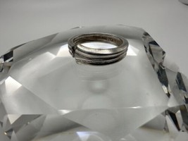 Vintage Three Ridge Silverplate Spoon Ring Size 7.25 #97 - $180.87 MXN