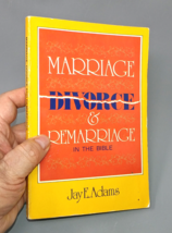 Marriage, Divorce and Remarriage in the Bible by Jay Edward Adams (1981,... - £10.75 GBP
