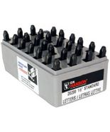 CH Hanson 20200 Steel Stamp Letter Set, Standard, 27 pieces, 1/8 inch, Gray - $766.47 MXN
