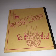1950s Menu Ed Hogarty&#39;s BERKELEY SQUARE Chinese Restaurant CA University... - $49.50