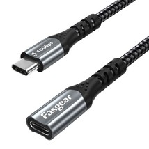 Usb C Extension Cable 1.6 Ft 10Gbps Data Sync Usb 3.2 Type C Male To Female Exte - £16.41 GBP