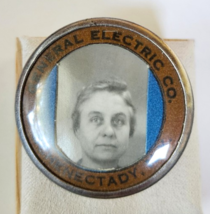 Vintage General Electric Co. Schednectady NY Employee ID Badge/Pin-W&amp;H Co - $64.35