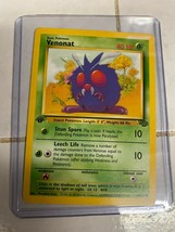 Venonat 63/64 Pokemon Card Jungle Set 1st Edition Common 1999 - £7.46 GBP