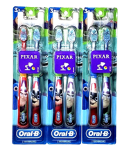 3 Packs Of 2 Oral-B Pixar Extra Soft 3+ Years Toothbrushes Incredibles Buzz - £20.43 GBP