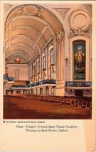 Vintage Postcard Chapel Nave US Naval Academy Painting by Ruth Perkins S... - $7.99