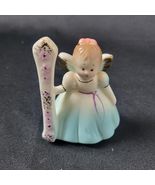 Vtg 1st Birthday Josef Originals Angel Girl Cake Topper Porcelain Blue F... - €12,03 EUR