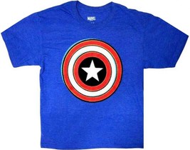 Mad Engine Marvel Captain America Shield Logo Boy Graphic T-Shirt (Medium) - $9.89