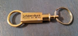 Buick LeSabre Keychain Pull-Apart Barlow Gold Plated Metal Peace of Mind - $14.00