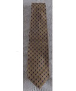 Jos A Bank Gold Blue Red Geometric Square Silk Tie 58&quot; long - $12.86
