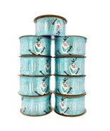 Offray Lot of 9 Spools Ribbon 1.5 inch x 9 feet Blue Disney Frozen Olaf NEW - £26.84 GBP