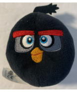 Angry Birds Mini Plush Black Bomb Bird- Burger King Collectible Video Ga... - €5,10 EUR