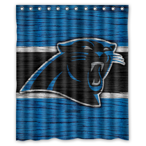 New!!! Carolina Panthers Custom Waterproof Polyester Shower Curtain 4 Size Item image 7
