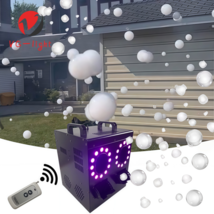 900W 2-Way RGBW LED Black Bubble Machine Remote Control Smoke Bubble Mac... - $639.67