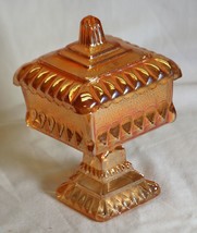 Wedding Marigold Carnival Jeannette Square Box Candy Dish Small - £19.49 GBP