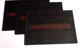 Drink Bar Waitress Server Spill / Dry Rubber Mat Lot (Qty 3) 12&quot;l x 17&quot;w... - $29.99