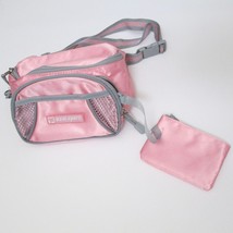 Vintage Eastsport Belt Bag Pink Gray Women Fanny Pack With Coin Purse 90... - £18.84 GBP