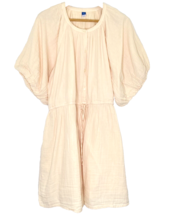 Old Navy Poet Dress Mini Waist Defined Womens size XL Cotton Cooling Oasis Ivory - £17.56 GBP