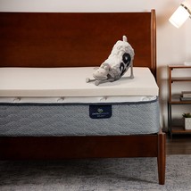 California King Serta Coppergel 2-In Memory Foam Mattress Topper. - $136.98