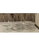 Cristal D&#39;Arques Durand Cannes Brandy Snifter Glass Crystal France Set of 3 - $867.47 MXN