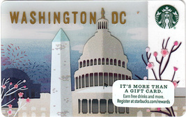Starbucks 2016 Washington DC Collectible Gift Card New No Value - $4.99