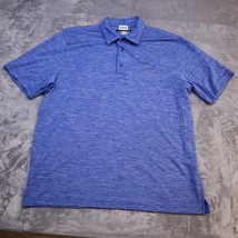 Greg Norman Polo Shirt Men XL Blue Casual Golf Golfing Rugby Play Dry Activewear - £14.04 GBP