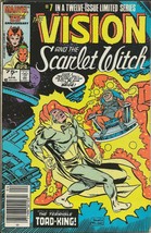 Vision and the Scarlet Witch #7 Vintage 1986 Marvel Comics Wandavision Newsstand - £19.54 GBP