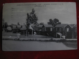 Vintage 1941 The Corn Palace Auto Court in  Mitchell S.D.  Real Photo Postcard - £5.40 GBP