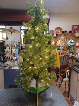 Shiny Lime Green Tinsel Grinch Christmas Tree 3&#39; - £79.11 GBP