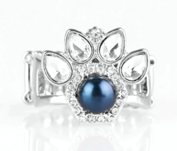 Paparazzi Crown Coronation Blue Ring - New - £3.58 GBP