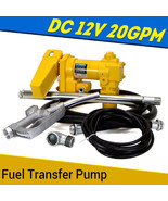 20Gpm Fuel Transfer Pump Diesel Gas Gasoline Kerosene Car Truck Tractor ... - £238.99 GBP