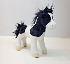 Douglas Cuddle Toys Braxton Horse Plush #1988 Black & White Paint Horse 11" 2012 - $28.99