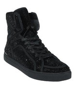 Mens High Top Shoes By FIESSO AURELIO GARCIA ,Fancy Rhine stones 2402 Black - €170,47 EUR