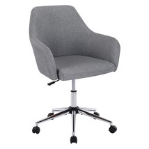 Home Office Chair Swivel Adjustable Task Chair Executive Accent - Gray - £99.62 GBP