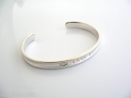 Tiffany &amp; Co Silver 1837 Cuff Bracelet Bangle Love Statement Gift Rare - £234.41 GBP
