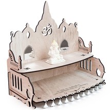 temple mandir for home office black color pooja ghar god puja White Oak Finish - £34.68 GBP