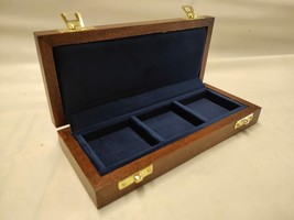 Wooden case box for coins even expert, velvet color a...-
show original ... - £31.52 GBP