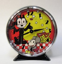 FELIX THE CAT windup animated Alarm Clock old store stock Mint in Box - £35.83 GBP