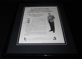 Ed McMahon Frank Sinatra 1966 Budweiser Framed 11x14 ORIGINAL Advertisement - £39.56 GBP