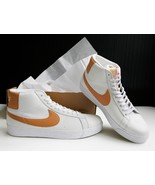 Nike SB Zoom Blazer Mid Shoes Men’s Size 13 White/Light Cognac - £85.04 GBP