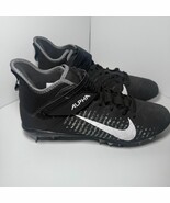 Nike Alpha Menace Pro 2 Mid Football Cleats Black AQ3209-002 Men&#39;s Size 11 - $34.35