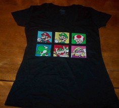 Women&#39;s Teen Nintendo Super Mario Bros. T-shirt Large 11-13 New Yoshi Luigi - £15.48 GBP