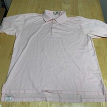 PETER MILLAR Crown Men’s Polo Shirt Pink Sz XL (Company Name) - $318.74 MXN