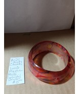 Funky Chunky Multi Color Unique Shape Swirl Glitter Bangle Cuff Bracelet  - €13,07 EUR