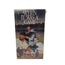 Nos Vintage 1991 When It Was A Game (Vhs, 1991) Sealed Brand New Sealed - £10.83 GBP