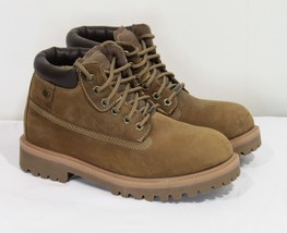 Men&#39;s Skechers Verdict Work Boot Tan Leather Waterproof Ankle Chukka 9.5   $105 - £70.35 GBP