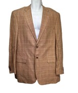 pronto moda Elite bamboo windowpane blazer mens Size 42R - $44.54