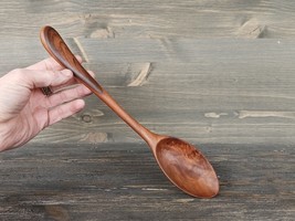 Handmade elegant cooking wooden spoon from walnut Kitchen wood spoon  - £39.18 GBP