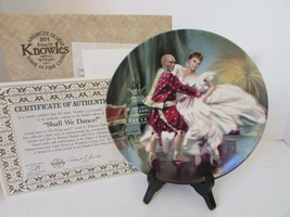 Knowles Collector Plate Shall We Dance The King & I Series 2ND Issue Ltd Ed Coa - $12.82